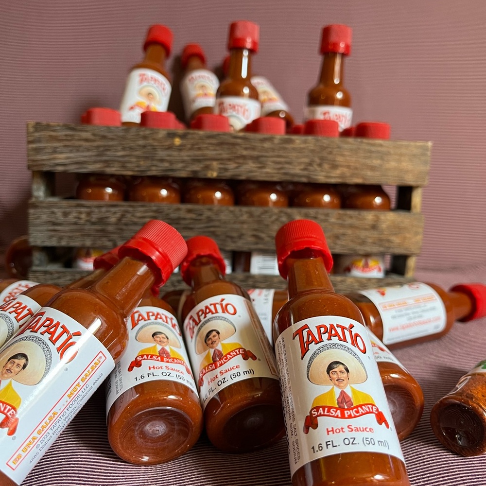 This is a mini tapatio you can carry around in your purse backpack or any bag